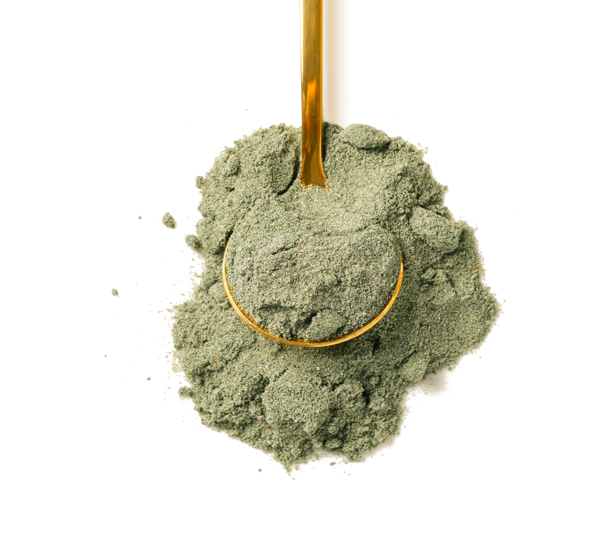 ingredients green powder spoon supergreens